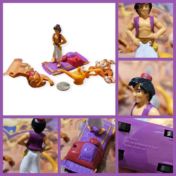 Vintage Disney Aladdin 1993 Case Mattel Barbie Dolls with Rare Collectible Toys - Picture 8 of 9